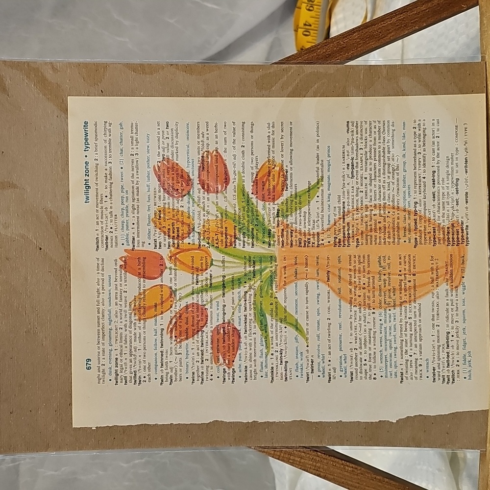 Tulips -  Handmade Print